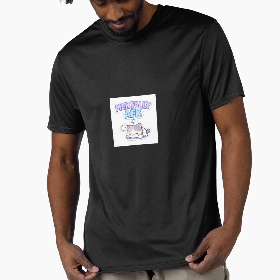 Mentally AFK Cute Cat Sticker | Funny Relatable Meme Aesthetic | Introvert Humor by Humpty143