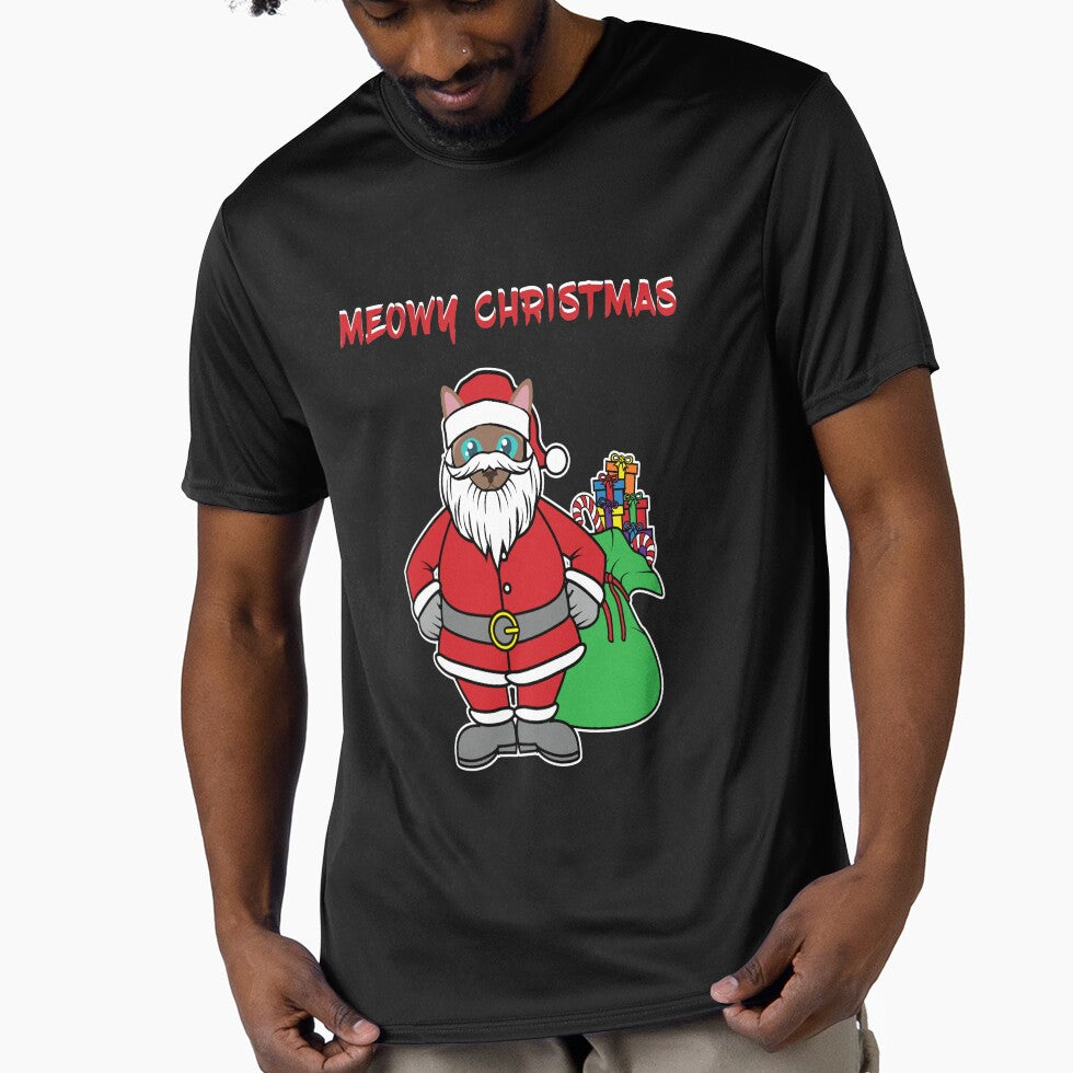 Meowy Christmas - Cat Santa Merry Christmas by madtoyman