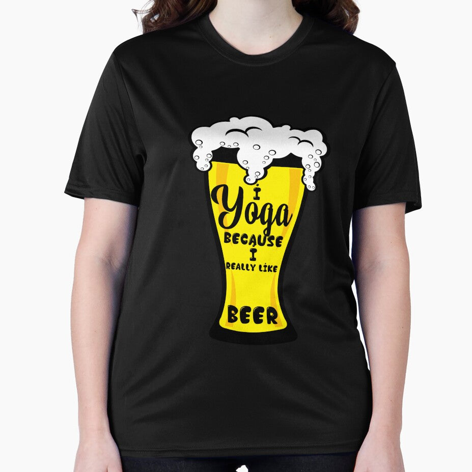 Yoga And Beer, I Really Like Yoga by BitcoinBros