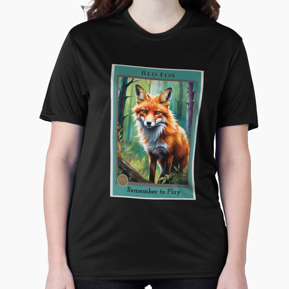 Red Fox – Remember to Play | Animal Totem Oracle Art by Galactic888