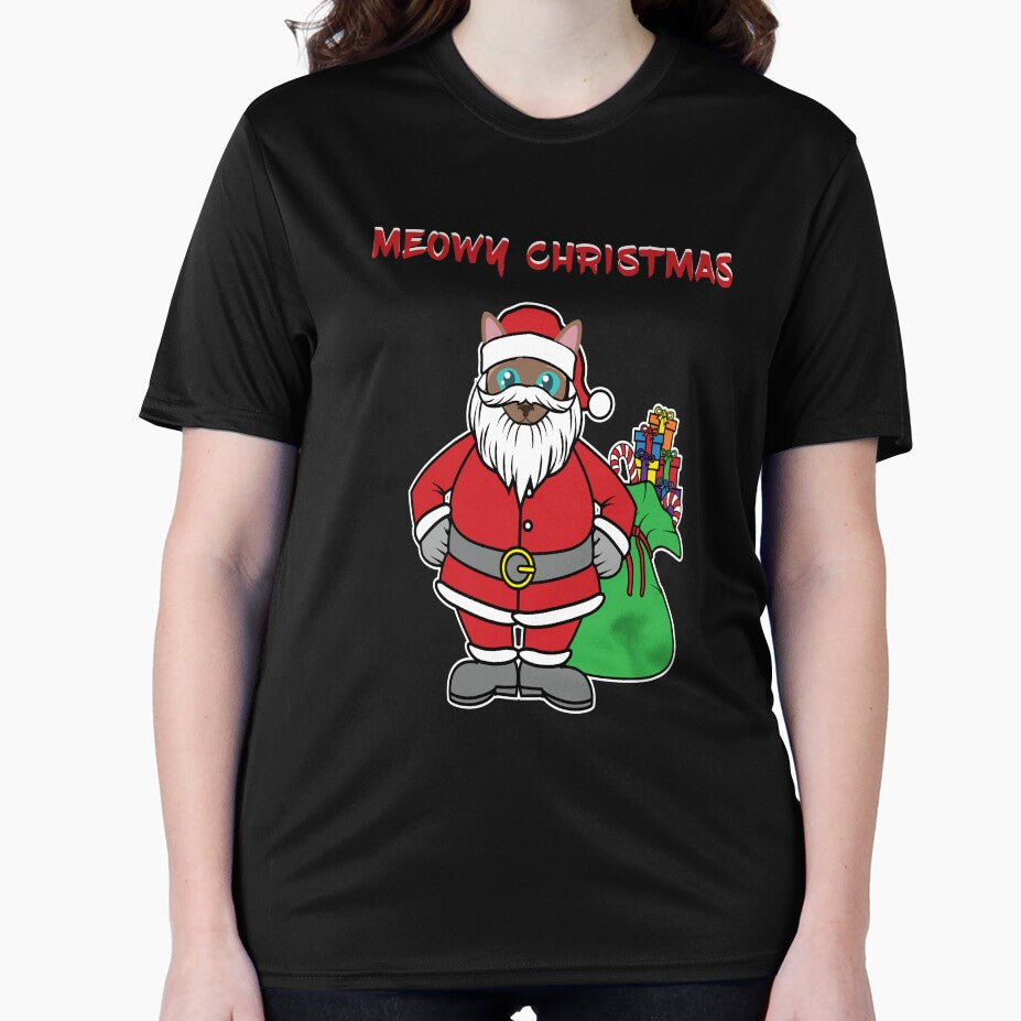 Meowy Christmas - Cat Santa Merry Christmas by madtoyman