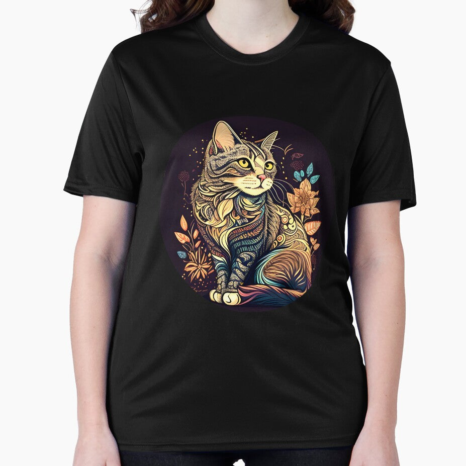 Boho Cat Art Vintage Colorful Lover Design by bernardbowman