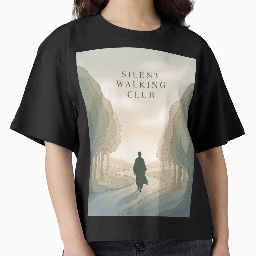Silent Walking Club | Introvert Aesthetic | Minimal Mindfulness Design by KAYJAY DESIGNS