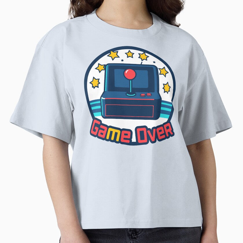 Retro Arcade Joystick Game Over Design - Vibrant Pixel Art for T-shirts, Phone Cases, and More by DConcept
