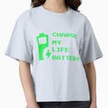 Charge My Life Battery - Funny Introvert Low Energy Pixel Art by vividlukas