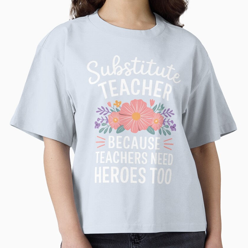 Substitute Teacher Flowers School Sub Teacher by NailMolisa