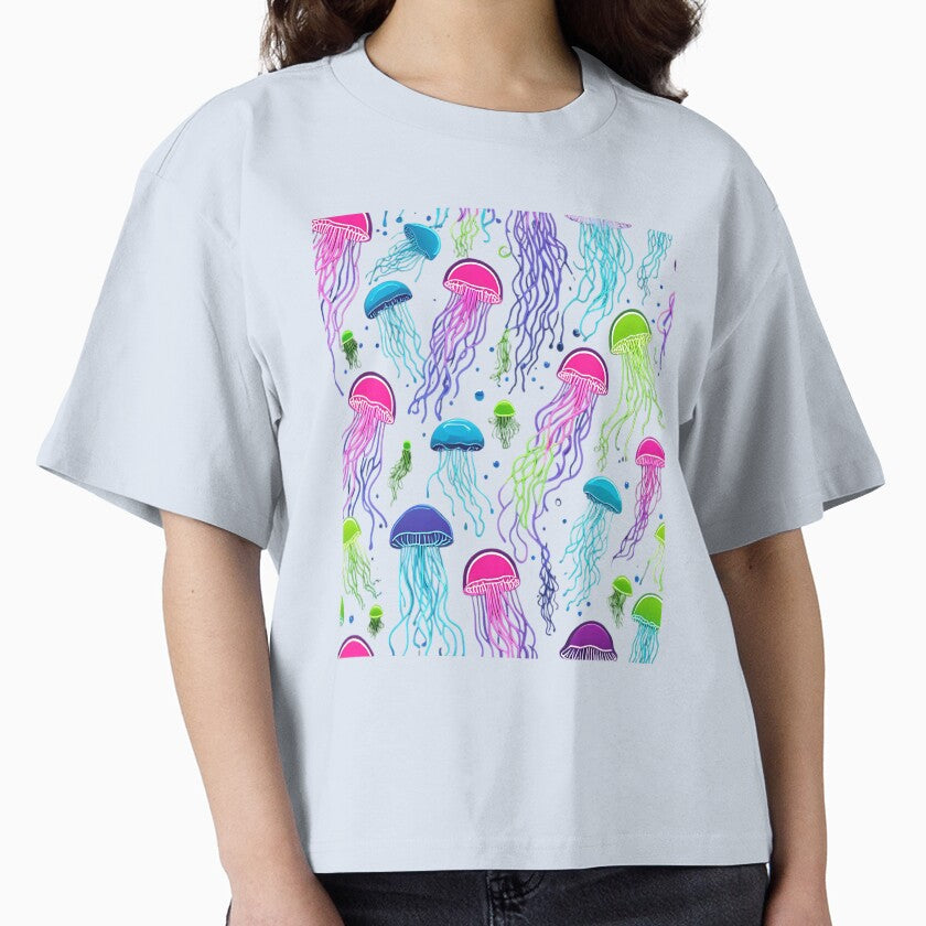 Vibrant Jellyfish Pattern – Neon Ocean Vibes by Taans-Creation