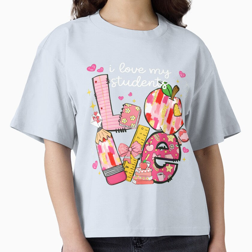 I Love My Students Teacher Valentine Design, Cute Classroom Love Art for Teachers, School Heart Graphic by JoyBoyStudio1