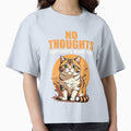 No Thoughts Head Empty Heart Full – Funny Cute Cat by Taans-Creation