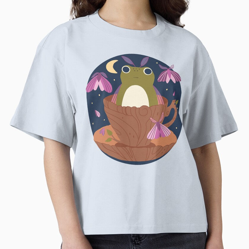 Whimsical Moth Frog in Teacup by christina-anne