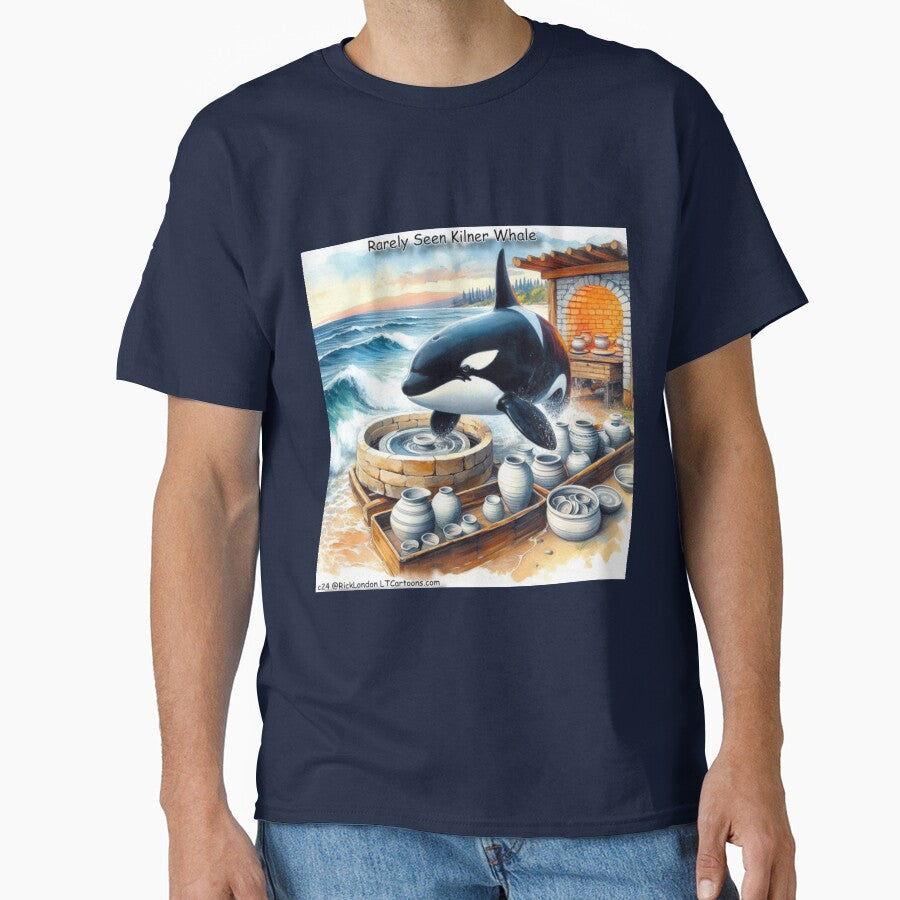 Orca Doing Ceramics - Kilner Whale by Rick London Gifts