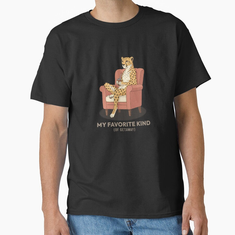 Cheetah Drinking Mate Slow Living Vintage Aesthetic by COZY VINTAGE animal