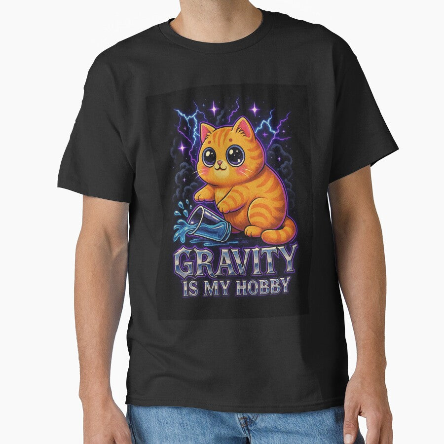 Kawaii Chaos Cat – Gravity Is My Hobby by catastrocat