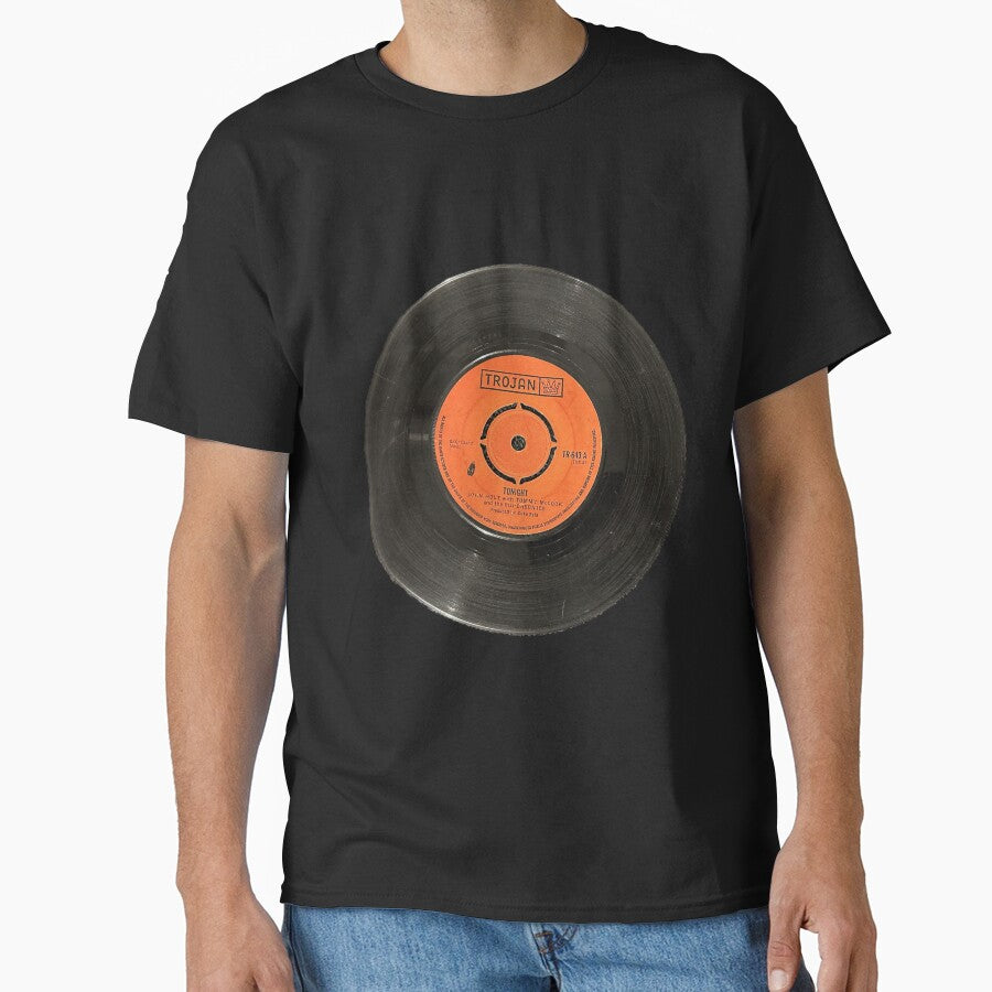 Trojan 7 inch vinyl record reggae Gift by Tee-Shirt-Topia
