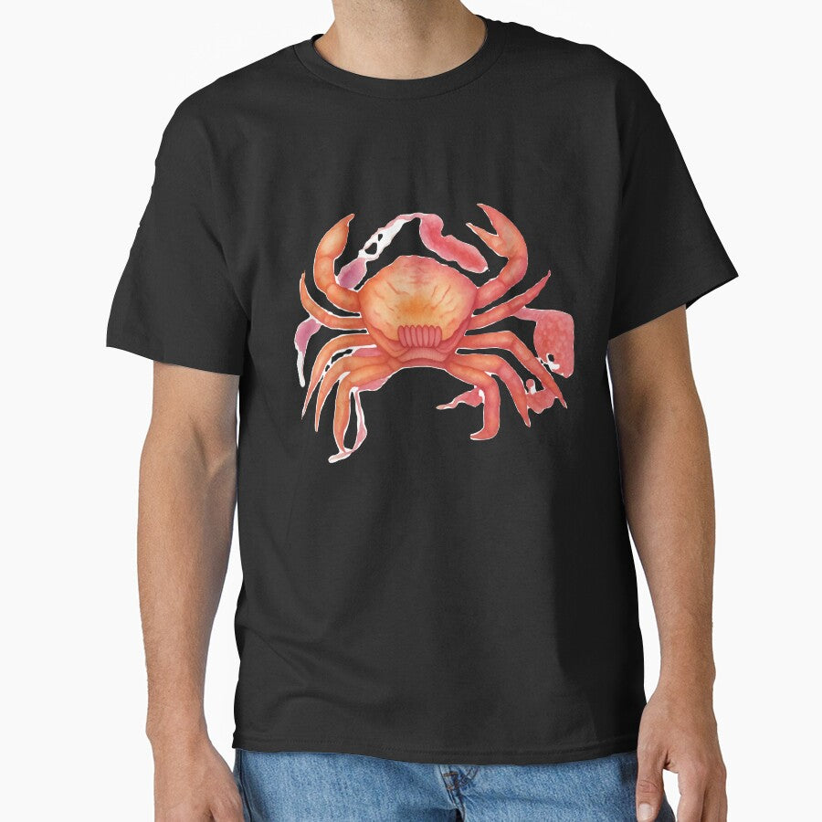 Aesthetic Soft Watercolor Crab by Ideniquo