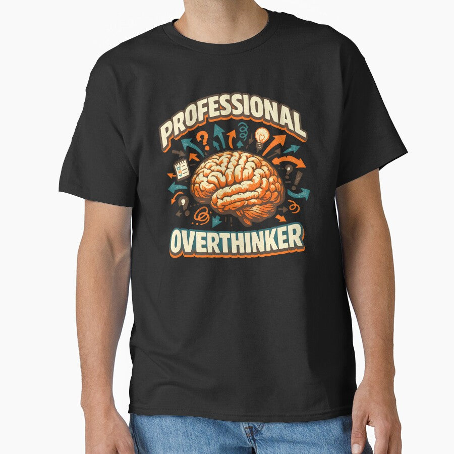 Professional Overthinker Retro Brain by Kicor