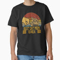 Best Cat Mom Ever Fist Bump Retro Sunset by Dmo3HarkoArt