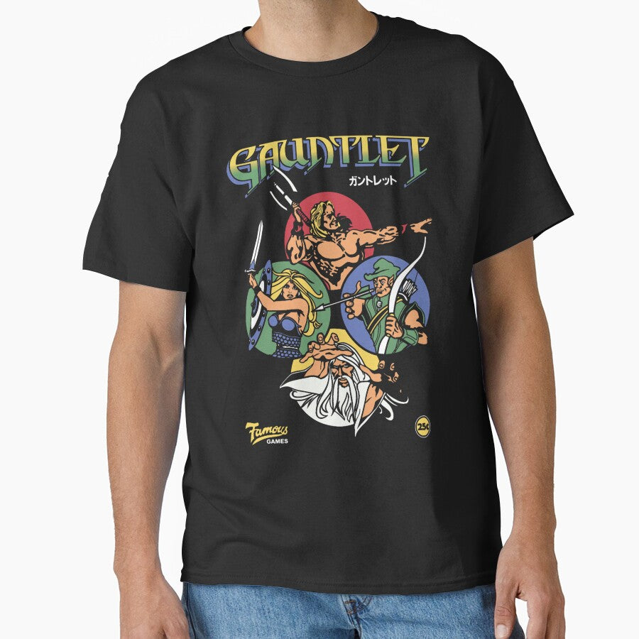 Gauntlet Retro Vintage Arcade Gaming Men Women by THERETROBLUES