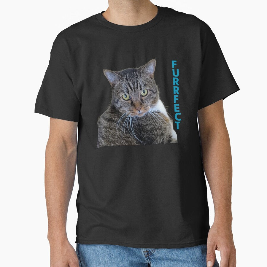 Furrfect Calming Tabby Cat Chonk Funny Pet Pun by JurateArt-DK