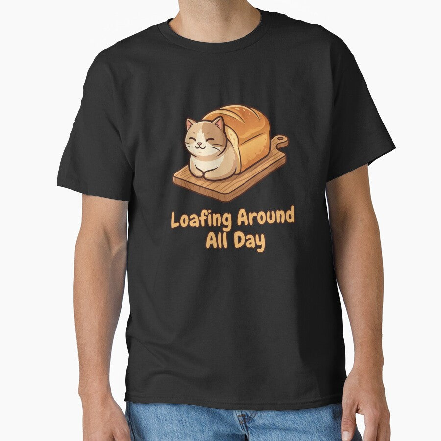 Loafing Around All Day Cute Cat Bread Vintry Off by VintryOff
