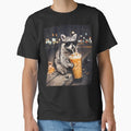 Cool Raccoon Drinking Iced Coffee Animal Meme Graphic by susannenovak