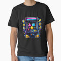 Retro Arcade Machine Neon Pixel Art — 80s Gaming Gift Sticker by ArtoryWorks