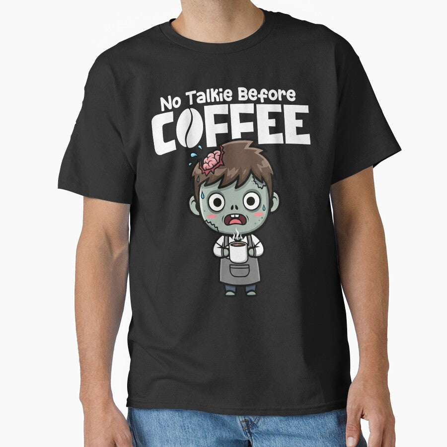 NO TALKIE BEFORE COFFEE - BARISTA GIFT by KEF Custom