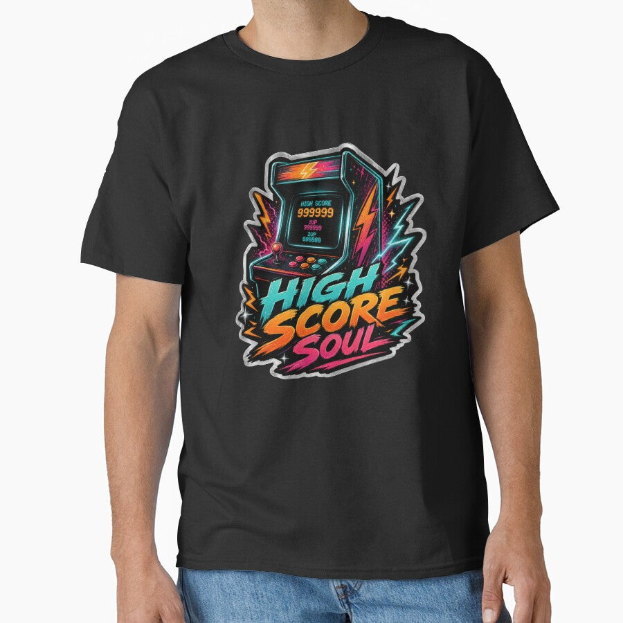 High Score Soul Retro Arcade Gamer Sticker by Sketchlegacy