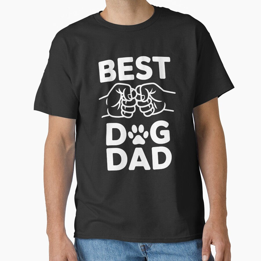 Best Dog Dad Fist Bump Paw Print by GiaoCalonas