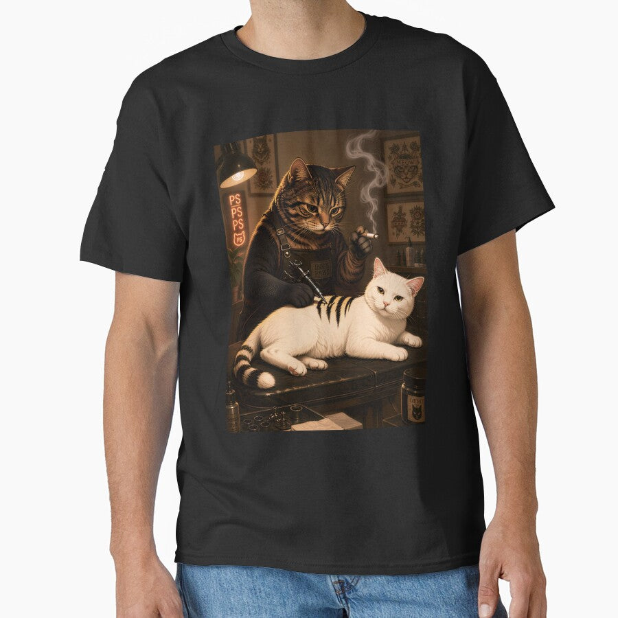Ink & Paws Cat Tattoo Artist by Arcaucil
