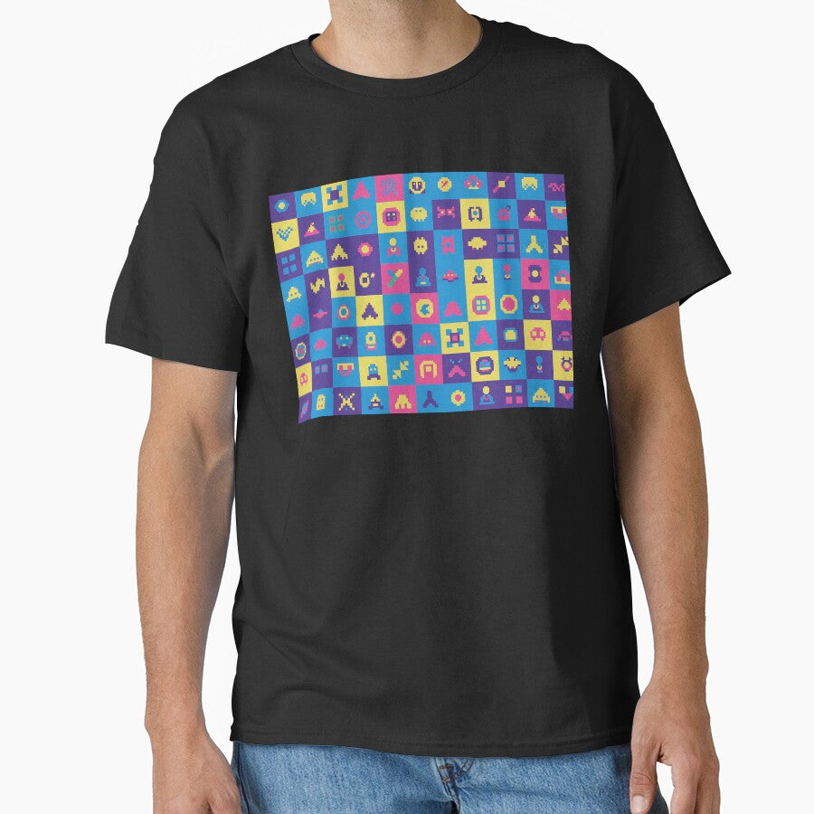 Retro Arcade Carpet Style Design - Gamer - Game Room - Rec Room by CattlettArt