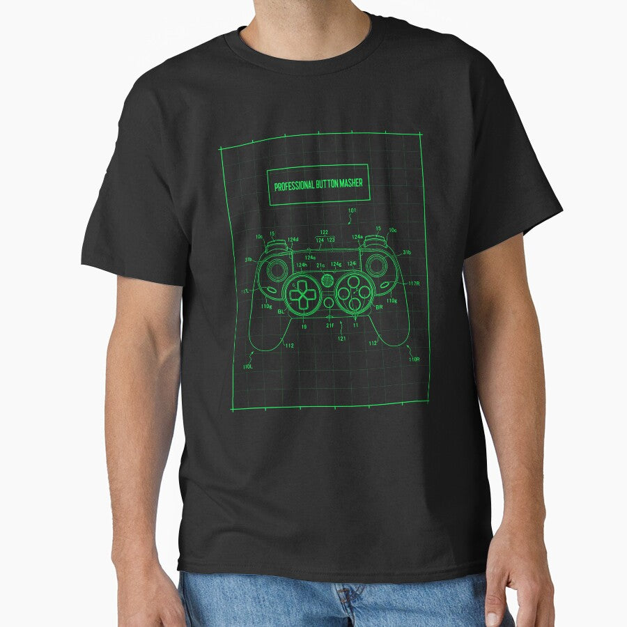 Professional Button Smasher Gaming T shirt by Unlock Success