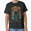 Level Up Arcade Retro Gaming Machine Vintage Gamer Design. by The-T-In-Retro