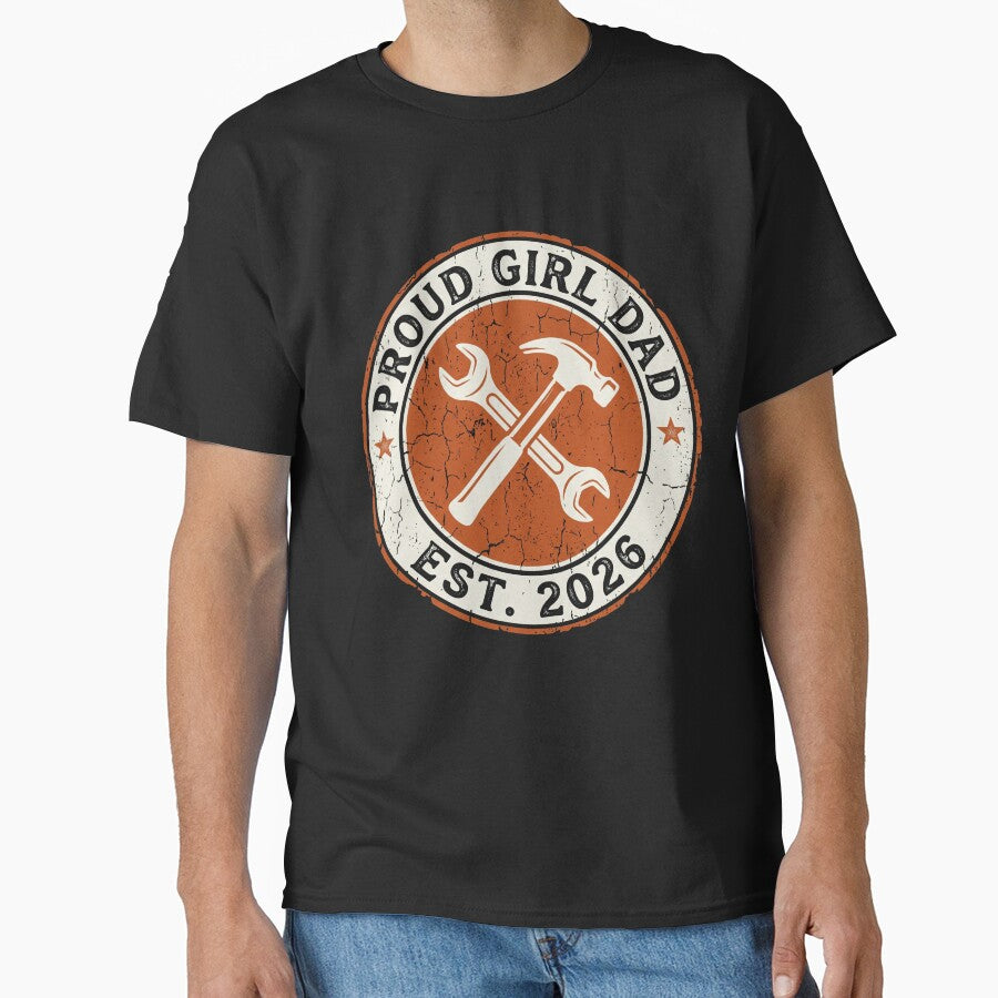 Vintage Handyman Proud Girl Dad Est 2026 by TeNovaStudio