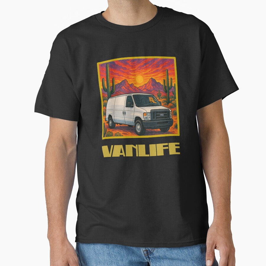 Econoline campervan desert sunset by VANLIFE.