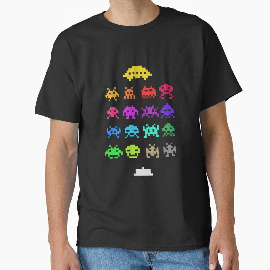 Space Invaders T-Shirt – 80s Retro Arcade Classic by xrats