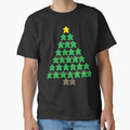 Christmas Tree Meeples with Lights Tabletop Black Background by JEL-Designs