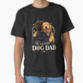 Rescue Dog Dad Hero Golden Retriever Kawaii T-Shirt by Ashley critters