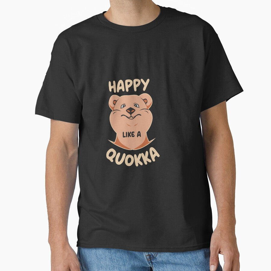 Happy Like A Quokka Australian Animal Lover Happiness by SkeletonsDanger