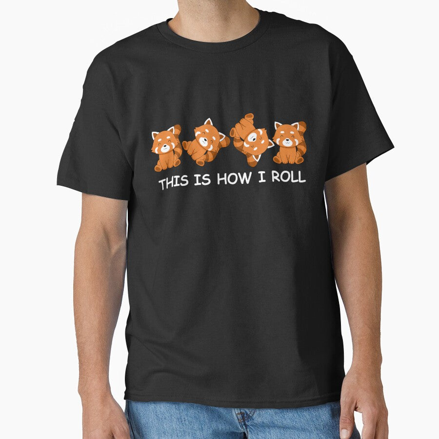 Red Panda Gift Kids This Is How I Roll Gift Women Red Panda by DSWShirts