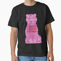 Gaslight Gatekeep Girlboss Pink Tiger - Solid Background by Kris Orion Rose