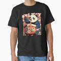 Funny Panda eating bowl of spicy beef ramen noodles by Nightarcade