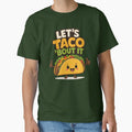 Let's Taco 'Bout It | Cute Kawaii Taco Pun Cartoon Design by Savage Dreams