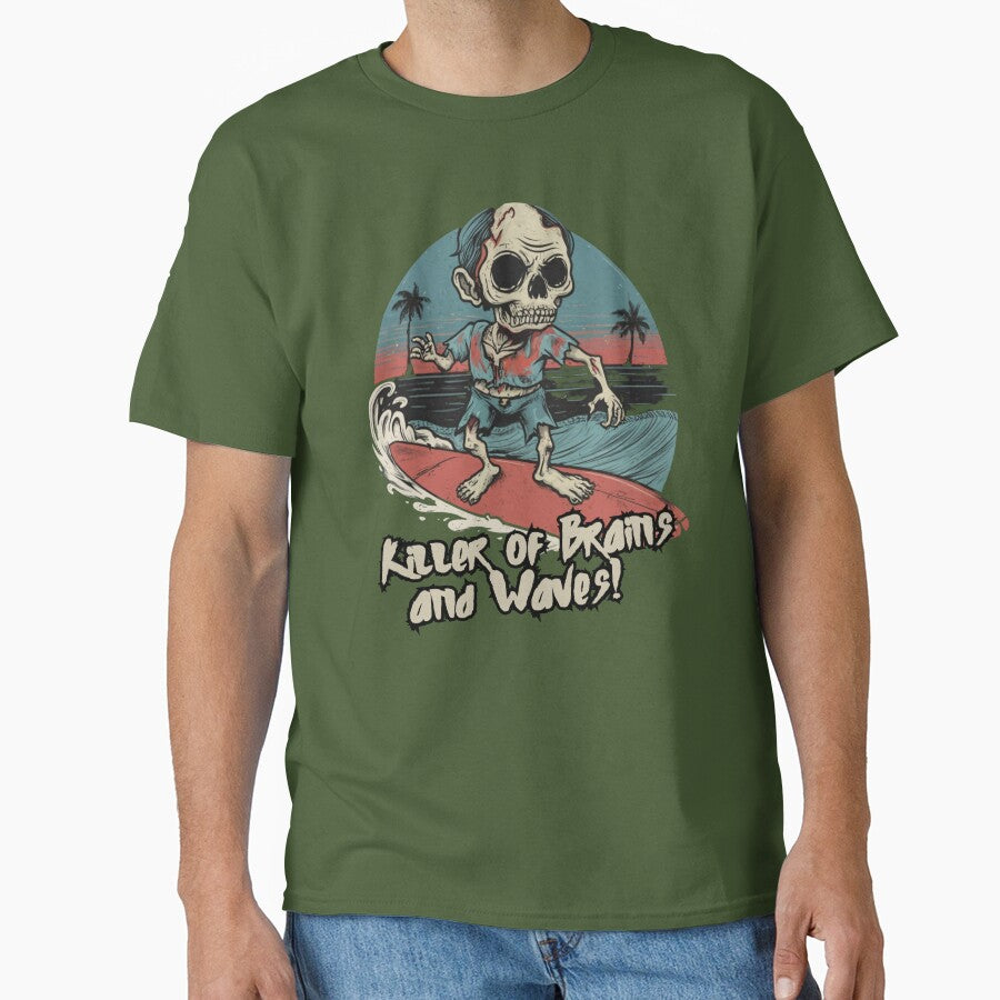 Surfing Zombie, killer of waves and brains, surf by Meandmyshop