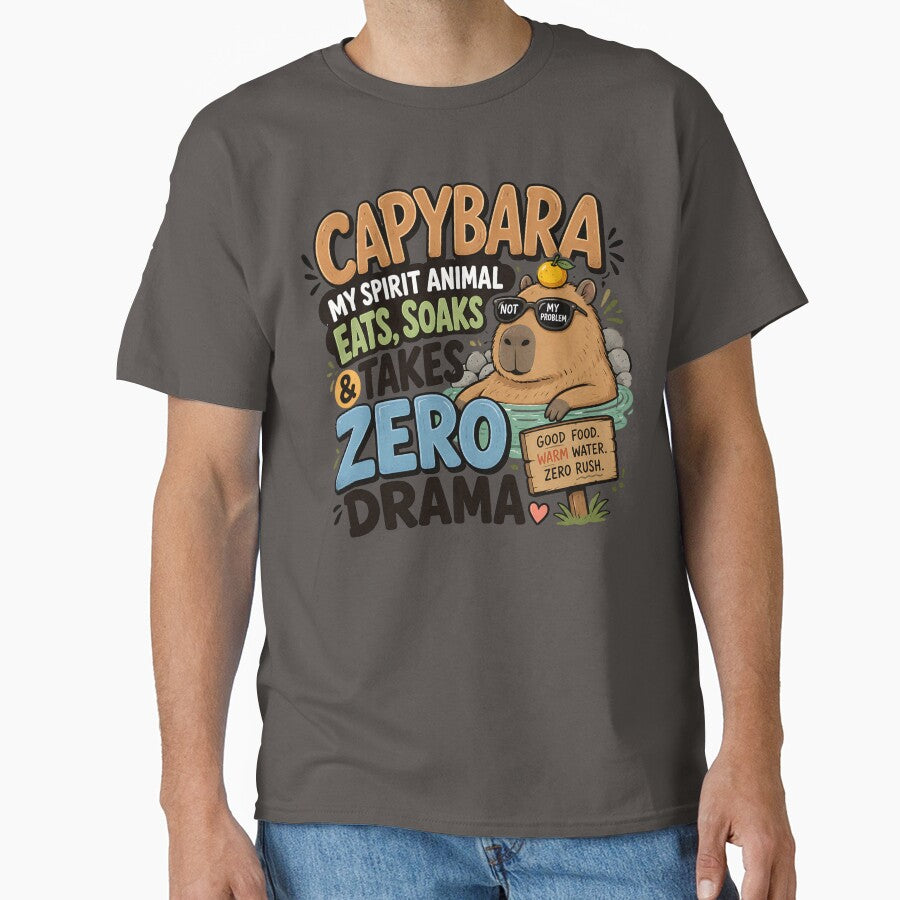 Relaxing Capybara Spirit Animal by Weirdwildco69