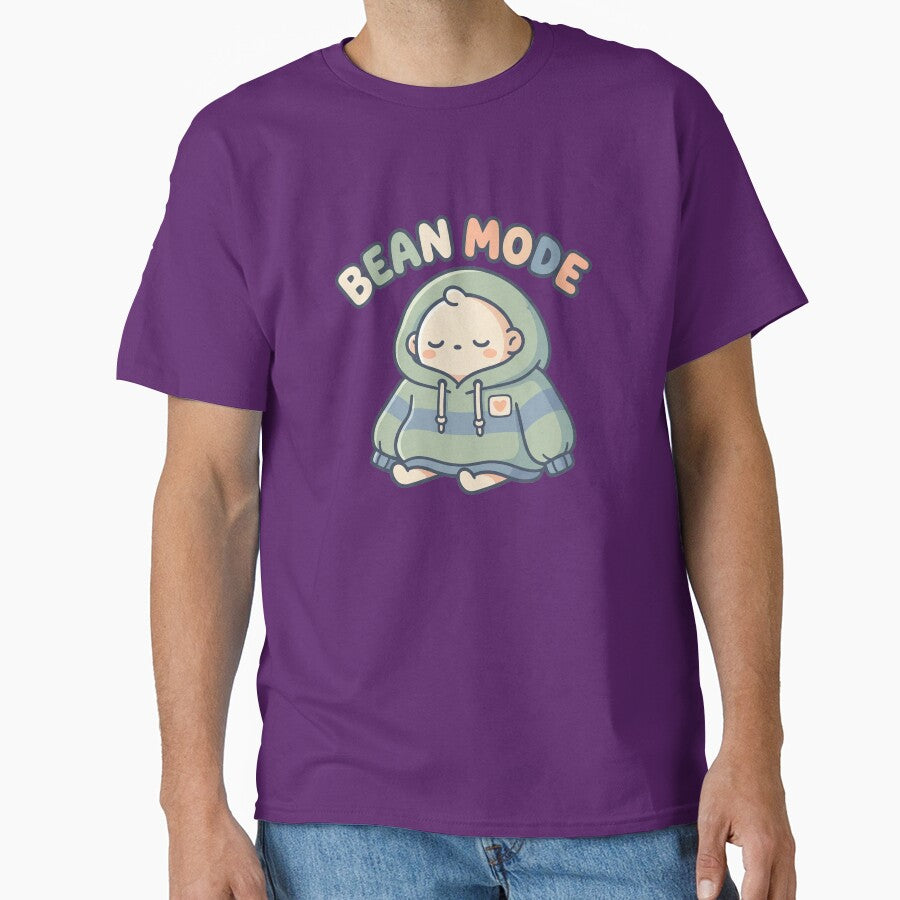 Bean Mode Cozy Sleepy Baby Hoodie Kawaii Cute Introvert Aesthetic Design by CuteRage