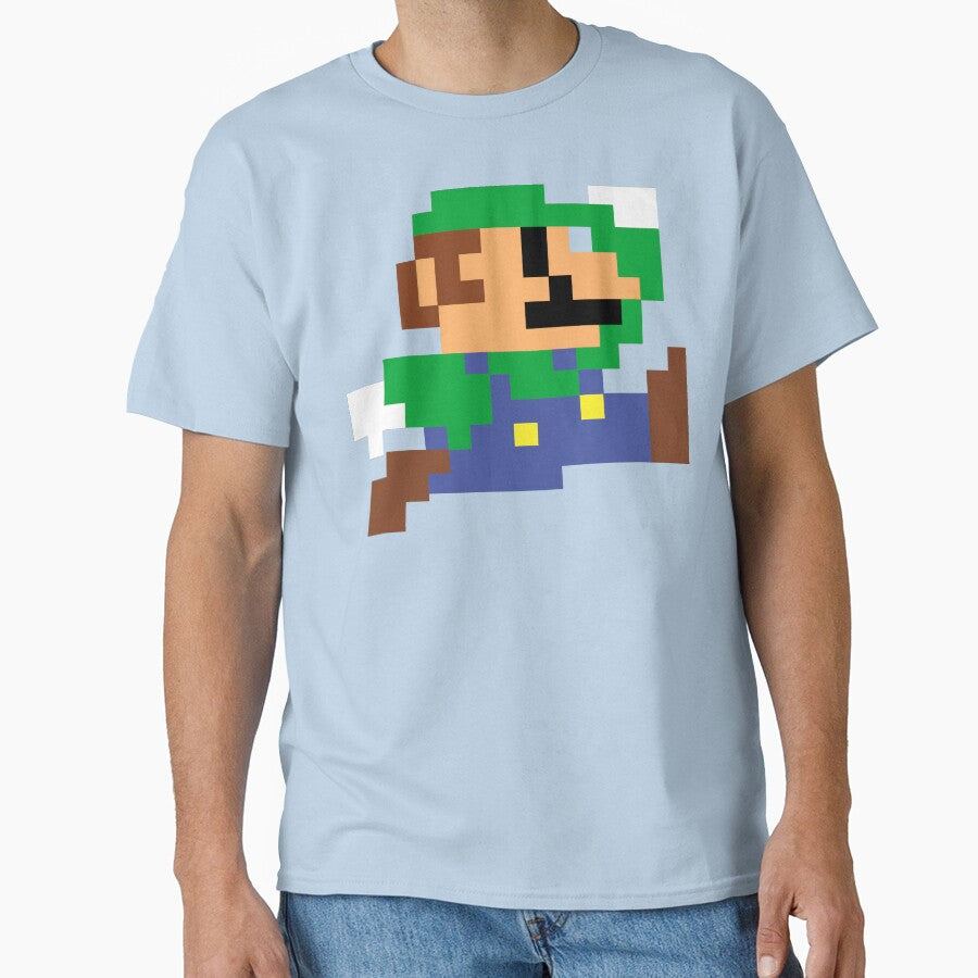 Big Pixel Blocks on the Running and Jumping Bro 2 - classic gaming Retro by ZERO-MIND