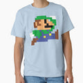 Big Pixel Blocks on the Running and Jumping Bro 2 - classic gaming Retro by ZERO-MIND