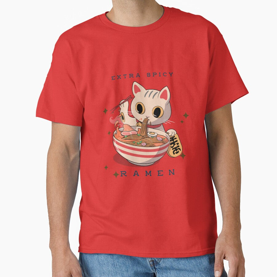 Kawaii - Good Luck Cat Eating Ramen by utopianpioneer