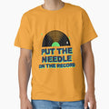 Put the Needle On The Record Dj music disc vinyl by Tee-Shirt-Topia